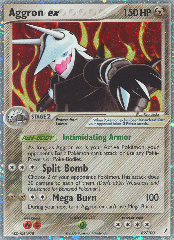 Aggron ex – Crystal Guardians 89/100 Pokémon card