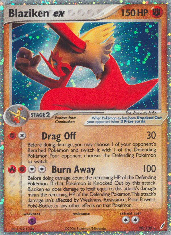 Blaziken ex – Crystal Guardians 90/100 Pokémon card