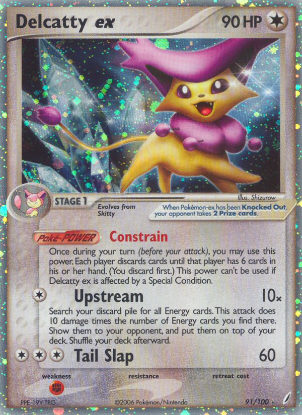 Delcatty ex – Crystal Guardians 91/100 Pokémon card