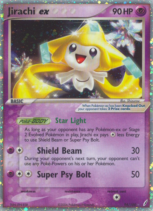 Jirachi ex – Crystal Guardians 94/100 Pokémon card