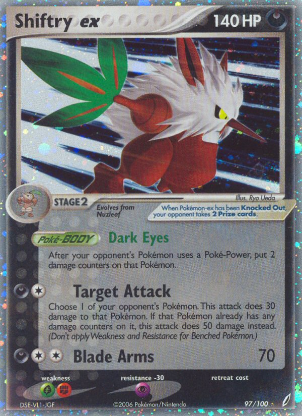 Shiftry ex – Crystal Guardians 97/100 Pokémon card