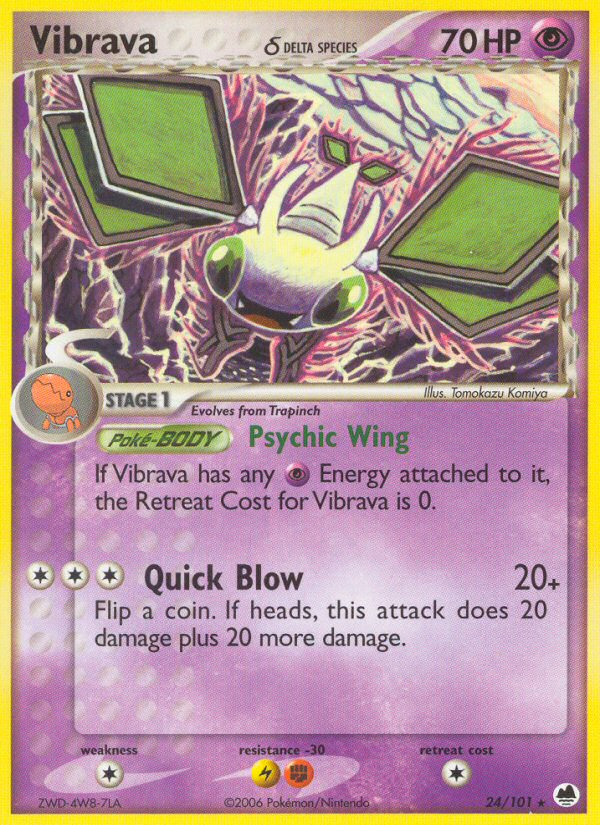 Vibrava δ – Dragon Frontiers 24/101 Pokémon card