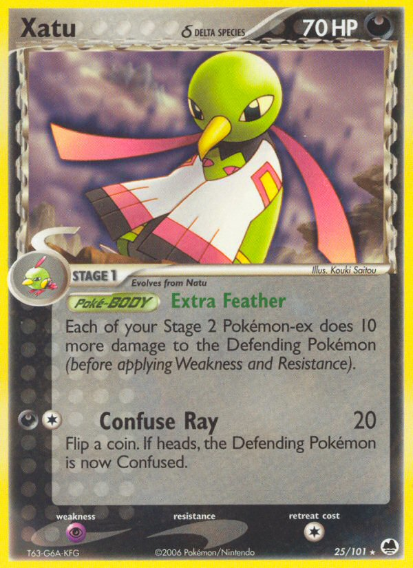 Xatu δ – Dragon Frontiers 25/101 Pokémon card