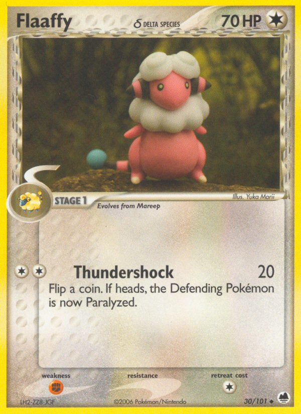 Flaaffy δ – Dragon Frontiers 30/101 Pokémon card