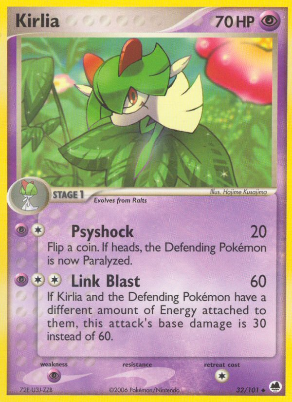 Kirlia – Dragon Frontiers 32/101 Pokémon card