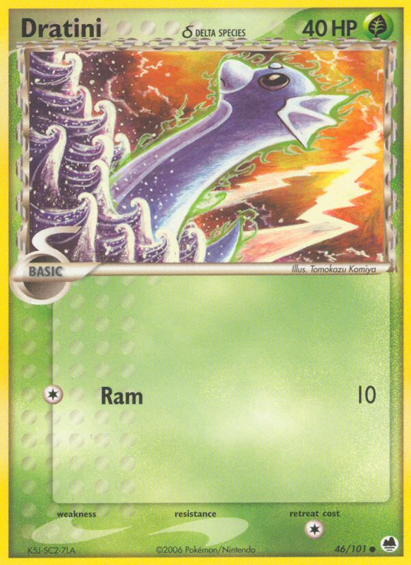 Dratini δ – Dragon Frontiers 46/101 Pokémon card