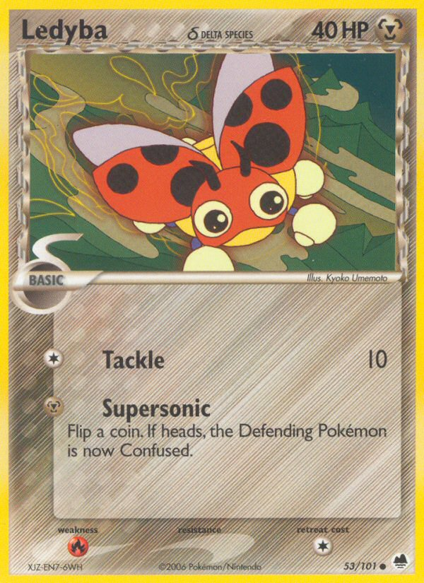 Ledyba δ – Dragon Frontiers 53/101 Pokémon card