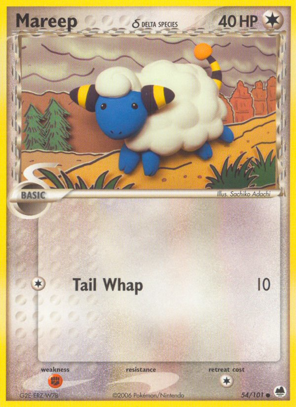 Mareep δ – Dragon Frontiers 54/101 Pokémon card
