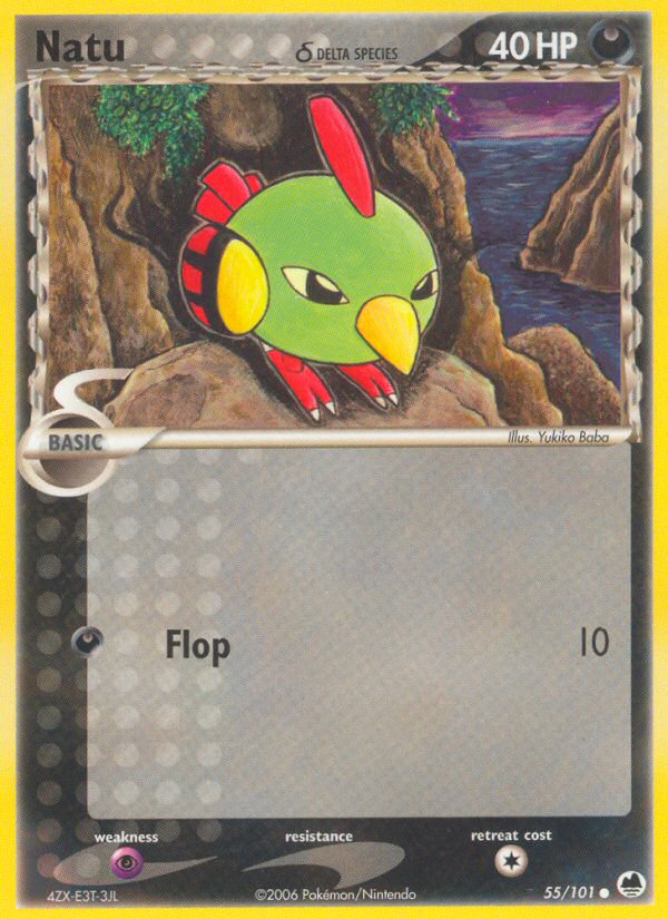 Natu δ – Dragon Frontiers 55/101 Pokémon card