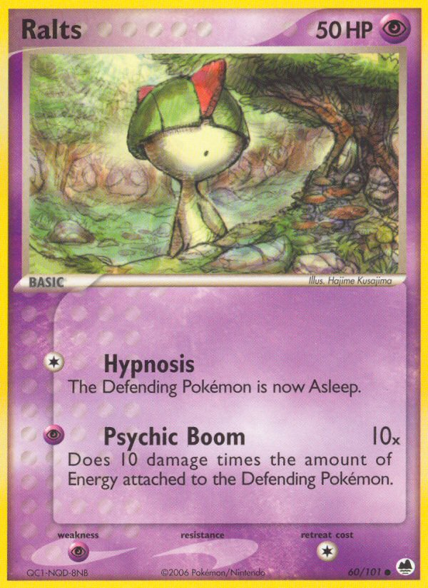 Ralts – Dragon Frontiers 60/101 Pokémon card