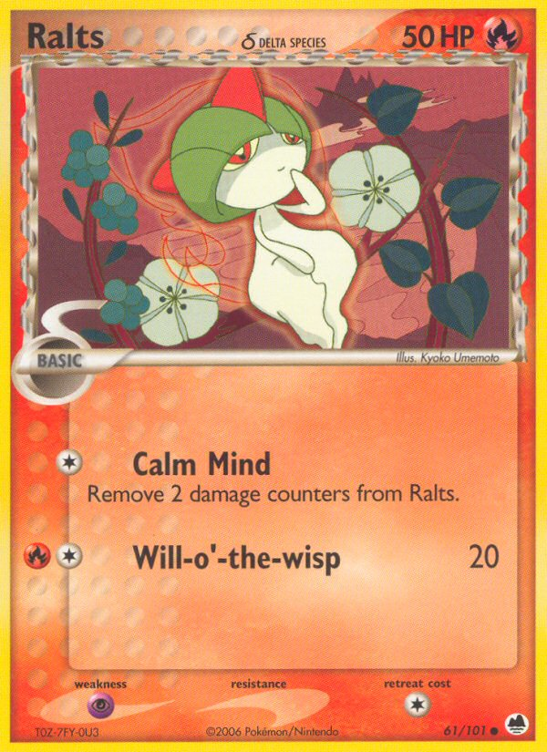 Ralts δ – Dragon Frontiers 61/101 Pokémon card