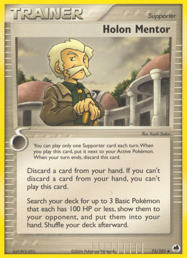 Holon Mentor – Dragon Frontiers 75/101 Pokémon card