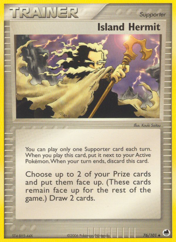 Island Hermit – Dragon Frontiers 76/101 Pokémon card