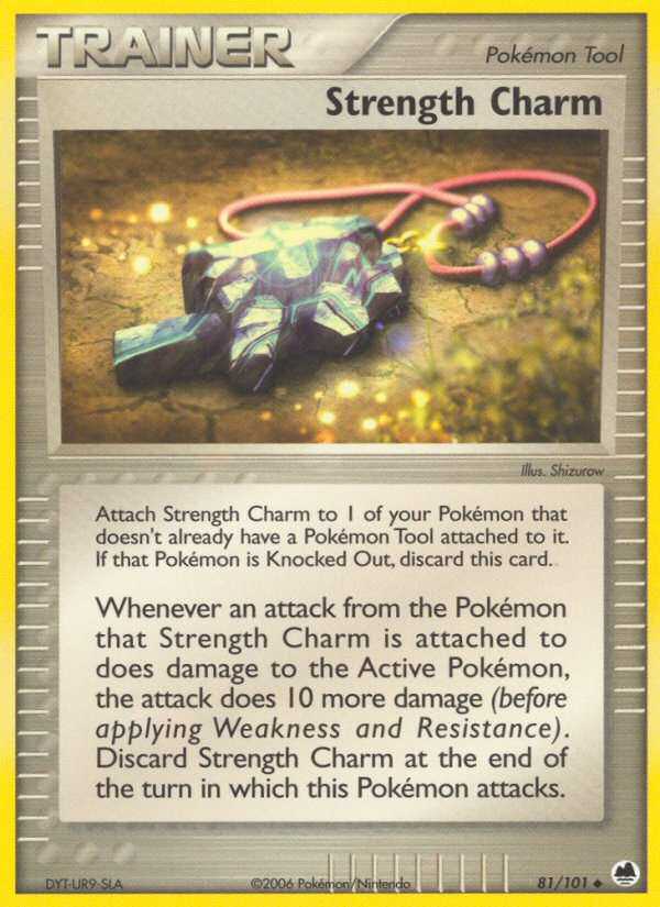 Strength Charm – Dragon Frontiers 81/101 Pokémon card