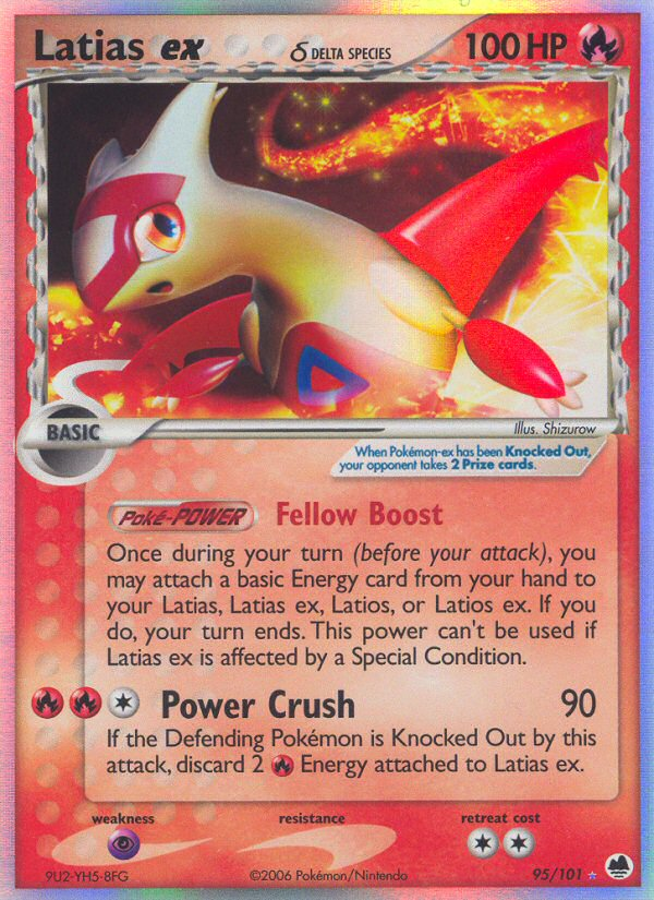 Latias ex δ – Dragon Frontiers 95/101 Pokémon card
