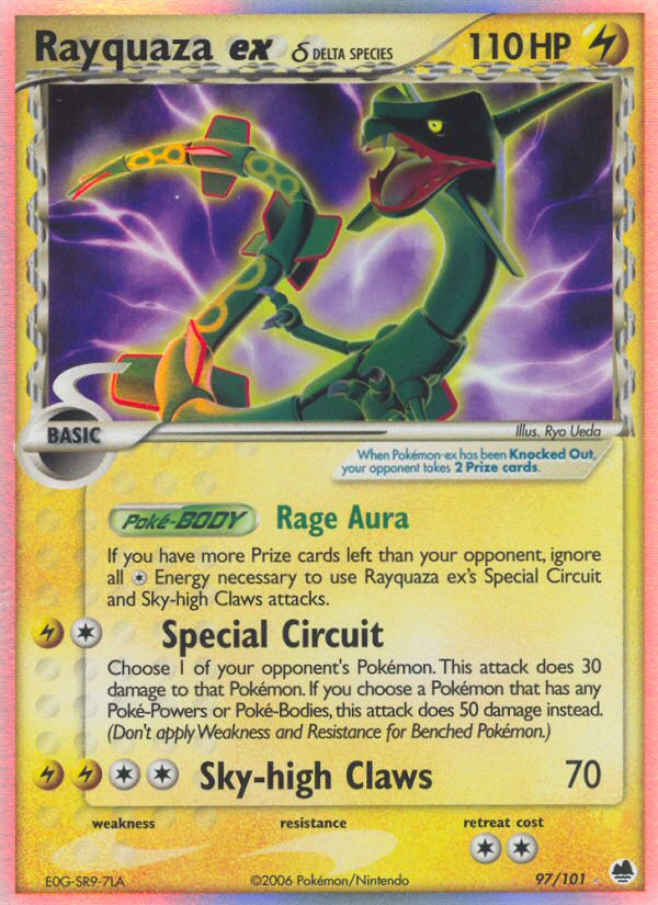Rayquaza ex δ – Dragon Frontiers 97/101 Pokémon card
