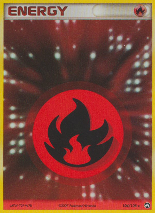 Fire Energy – Power Keepers 104/108 Pokémon card