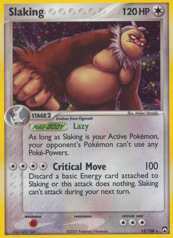 Slaking – Power Keepers 13/108 Pokémon card