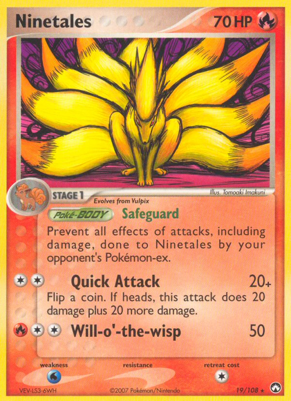 Ninetales – Power Keepers 19/108 Pokémon card