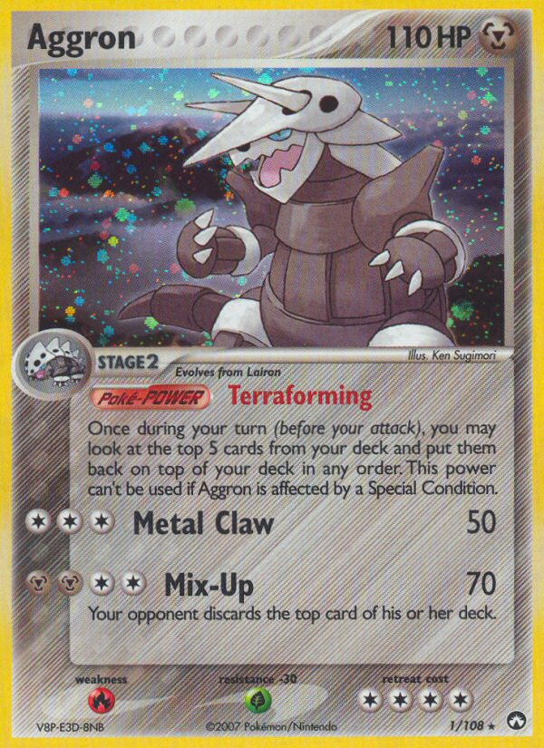 Aggron – Power Keepers 1/108 Pokémon card