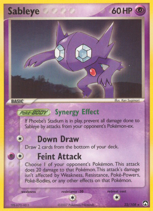 Sableye – Power Keepers 22/108 Pokémon card
