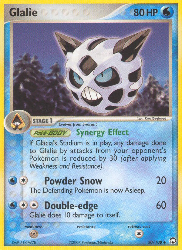 Glalie – Power Keepers 30/108 Pokémon card
