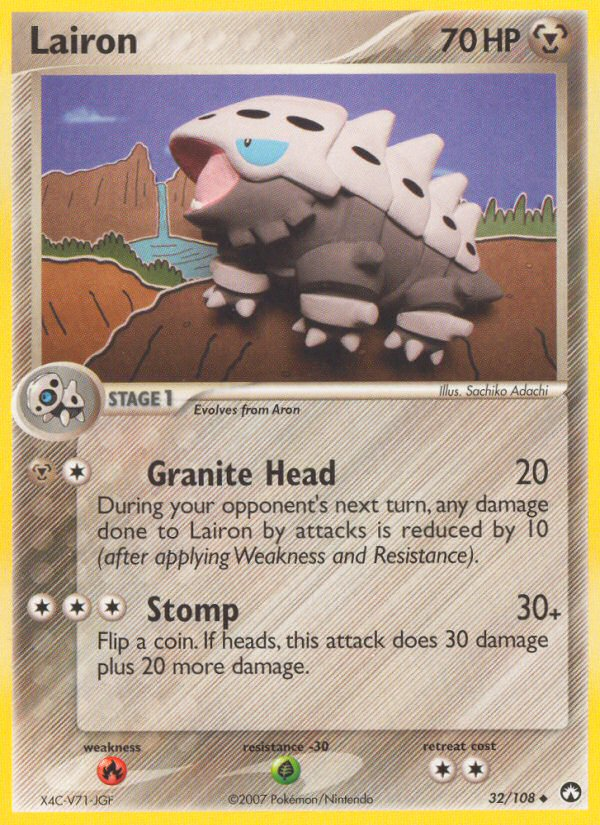 Lairon – Power Keepers 32/108 Pokémon card