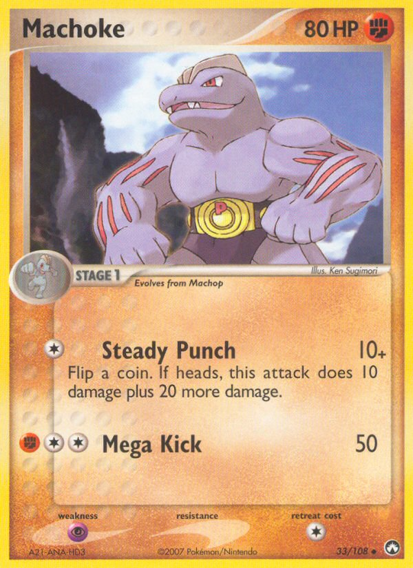 Machoke – Power Keepers 33/108 Pokémon card