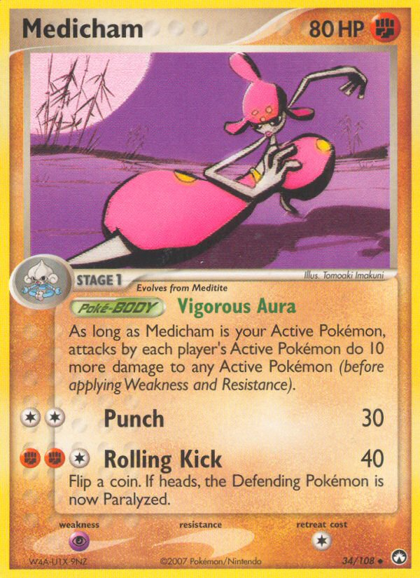 Medicham – Power Keepers 34/108 Pokémon card