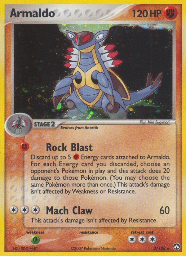 Armaldo – Power Keepers 3/108 Pokémon card