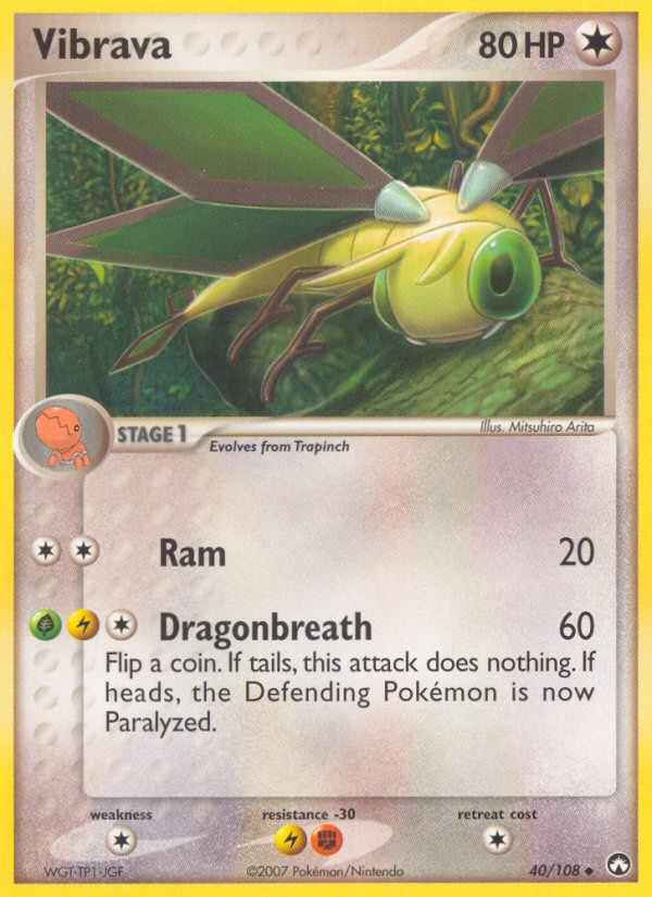 Vibrava – Power Keepers 40/108 Pokémon card