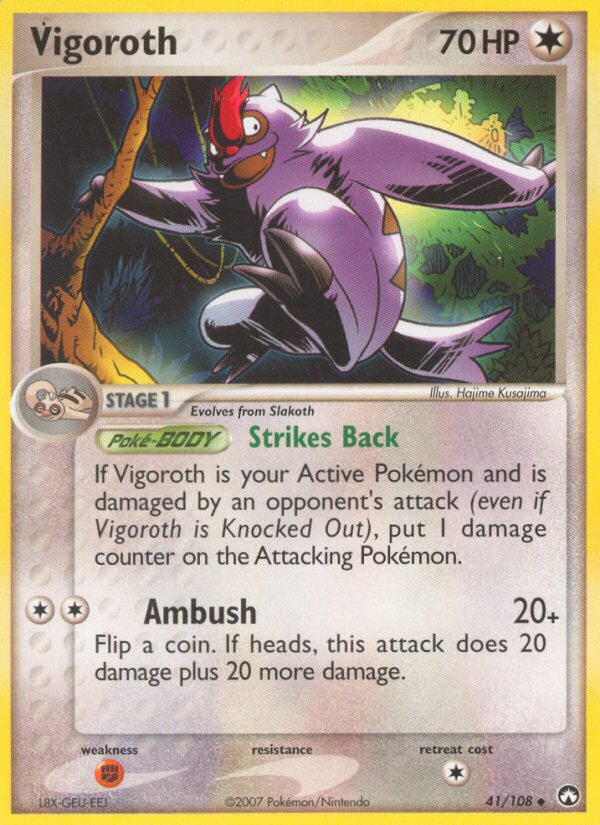 Vigoroth – Power Keepers 41/108 Pokémon card