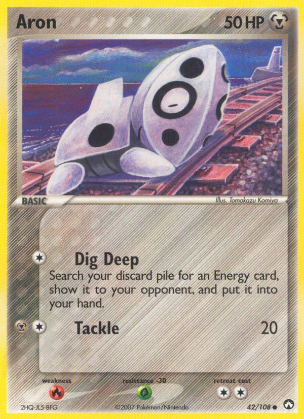Aron – Power Keepers 42/108 Pokémon card