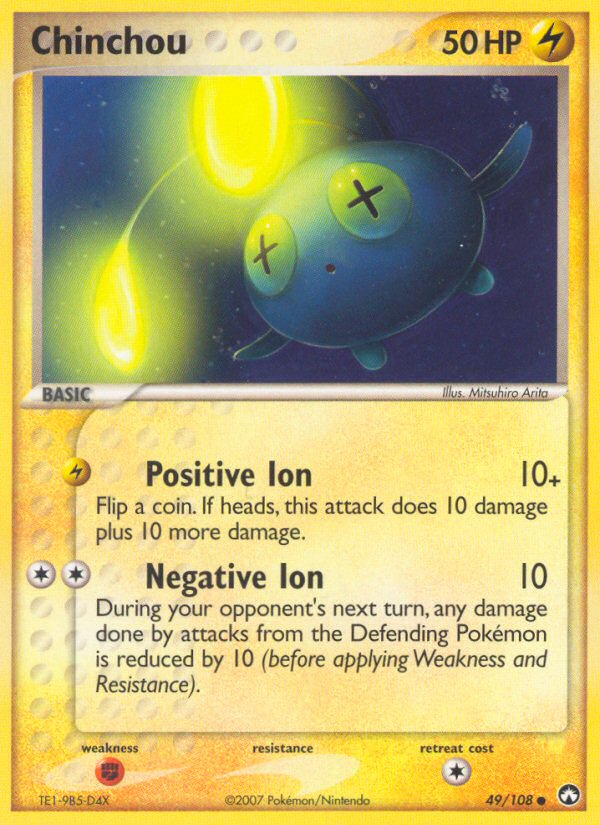 Chinchou – Power Keepers 49/108 Pokémon card
