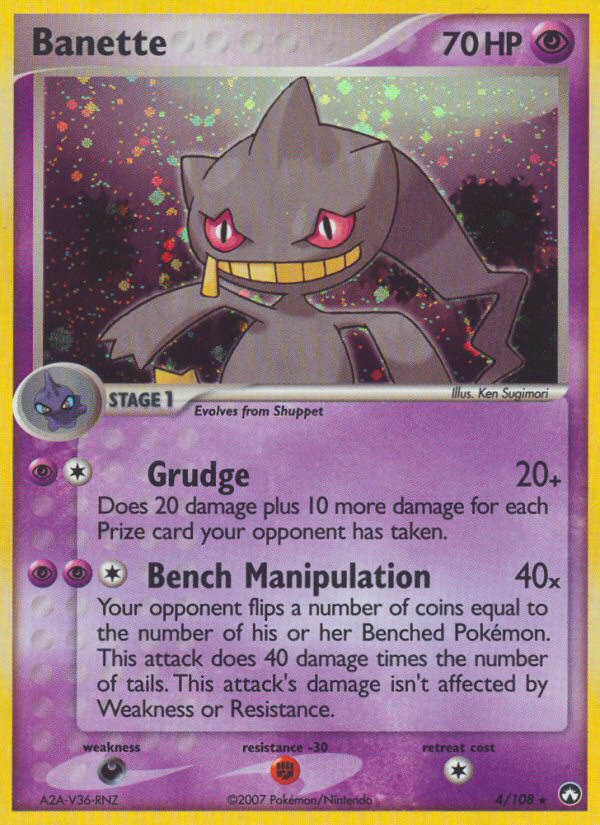 Banette – Power Keepers 4/108 Pokémon card
