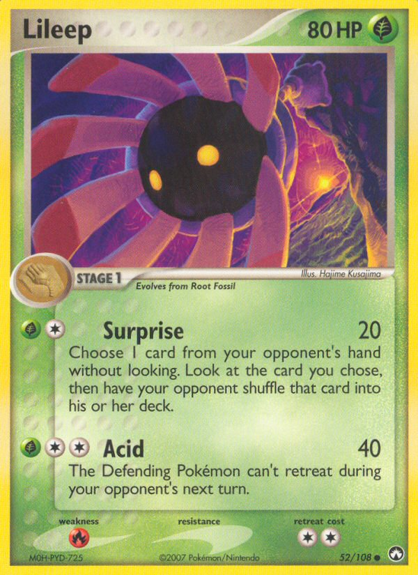 Lileep – Power Keepers 52/108 Pokémon card