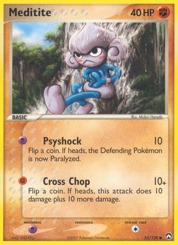 Meditite – Power Keepers 55/108 Pokémon card