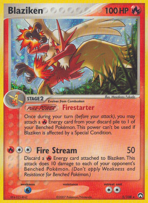 Blaziken – Power Keepers 5/108 Pokémon card