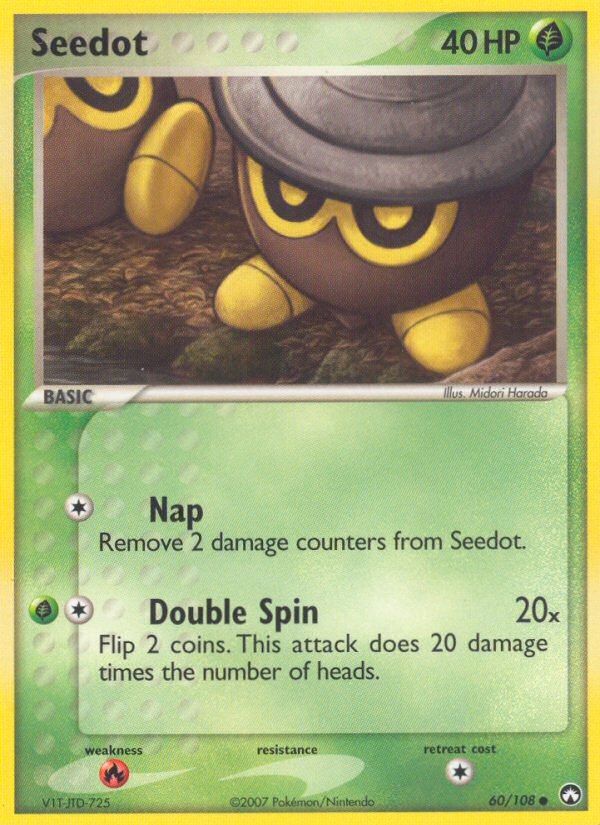 Seedot – Power Keepers 60/108 Pokémon card