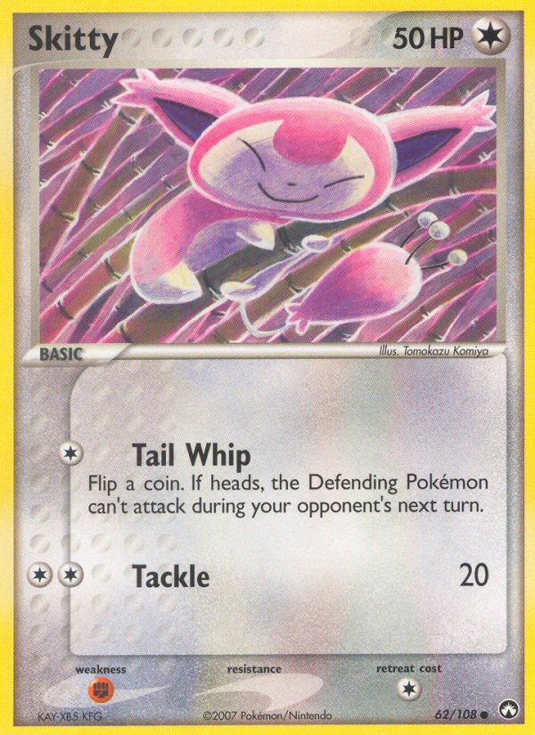Skitty – Power Keepers 62/108 Pokémon card