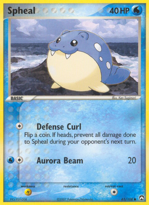 Spheal – Power Keepers 65/108 Pokémon card