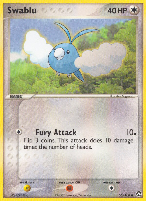 Swablu – Power Keepers 66/108 Pokémon card