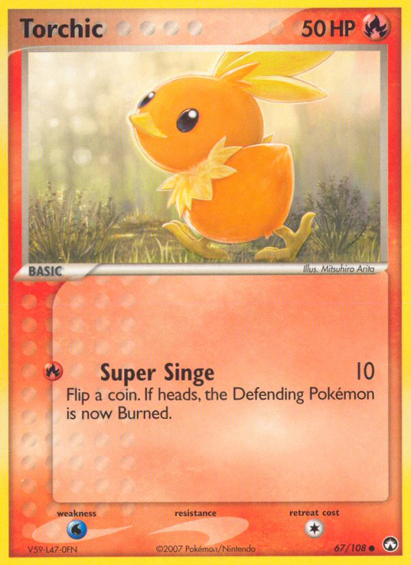 Torchic – Power Keepers 67/108 Pokémon card