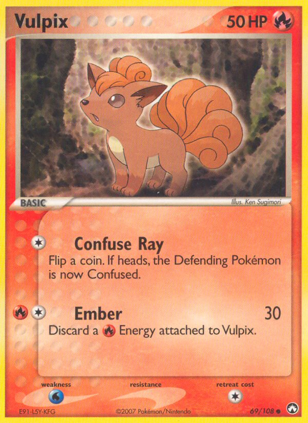 Vulpix – Power Keepers 69/108 Pokémon card