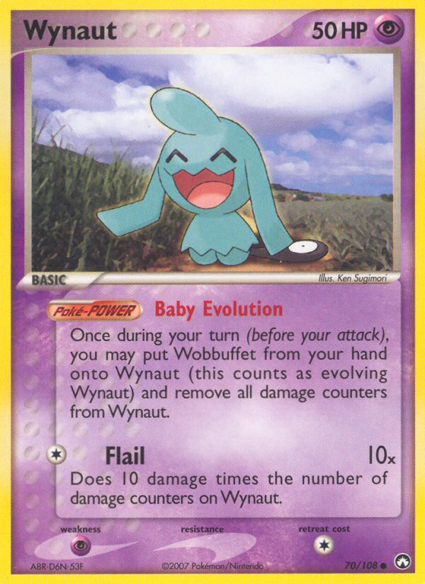 Wynaut – Power Keepers 70/108 Pokémon card