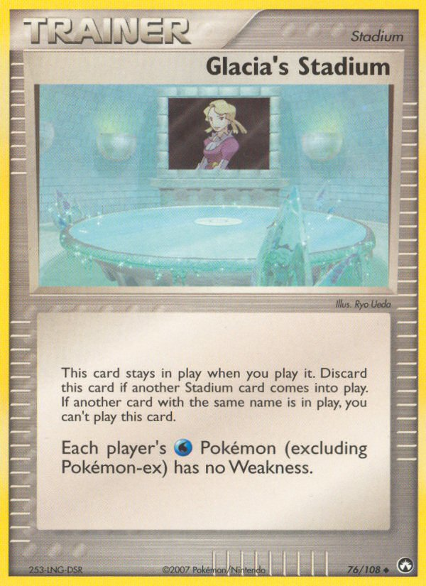 Glacia's Stadium – Power Keepers 76/108 Pokémon card