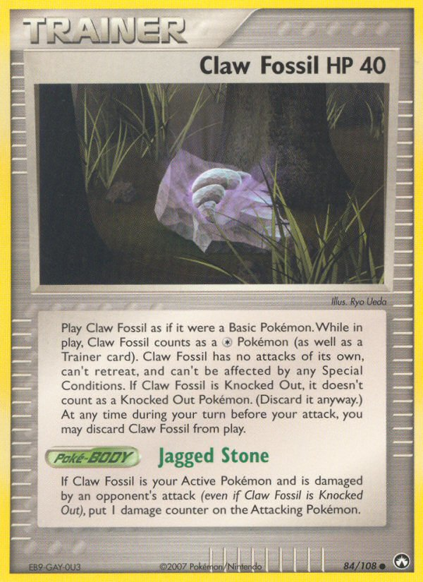 Claw Fossil – Power Keepers 84/108 Pokémon card