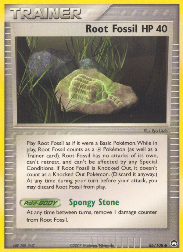Root Fossil – Power Keepers 86/108 Pokémon card