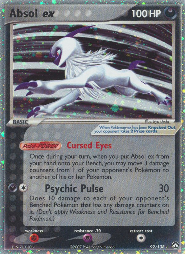 Absol ex – Power Keepers 92/108 Pokémon card