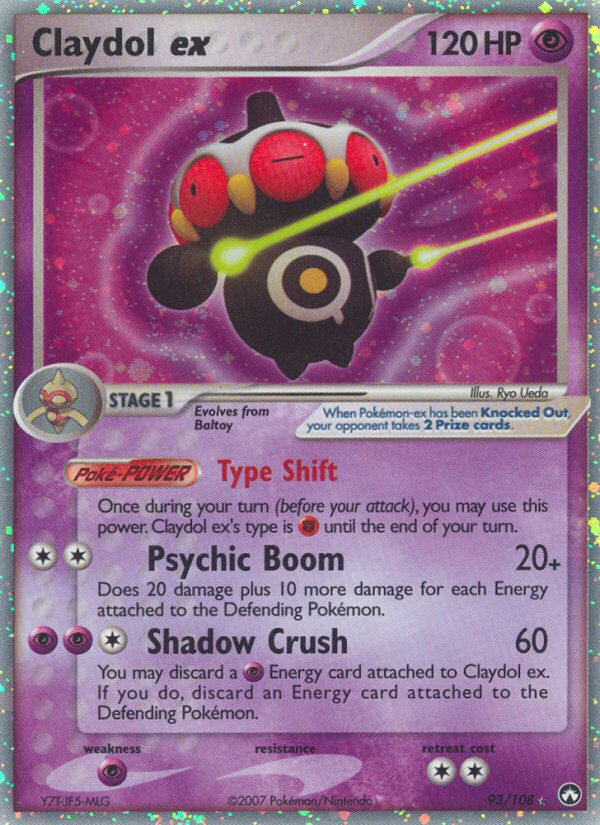 Claydol ex – Power Keepers 93/108 Pokémon card